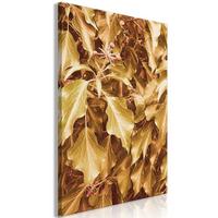 KUNSTDRUCK Braun 40/60 cm - Braun/Grün, Textil (40/60cm) - KUNSTLOFT