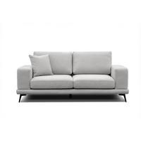 SOFA MEDIOLANE 2,5-Sitzer, hellgrau - Hellgrau, Holzwerkstoff/Textil (203/87/96cm) - Wozimo