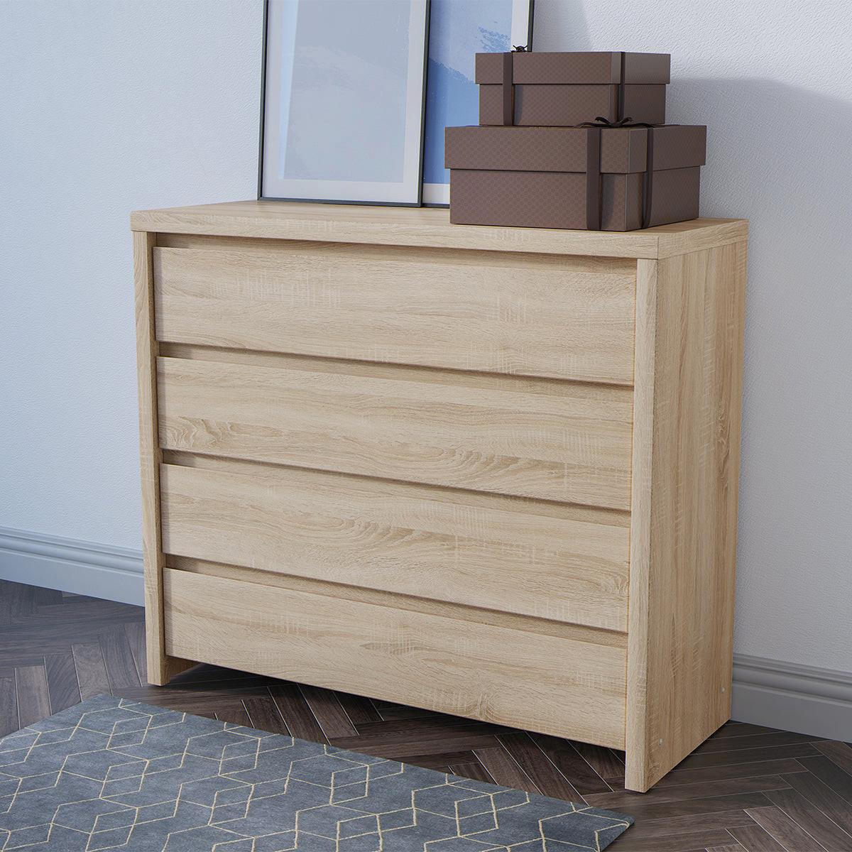 KOMMODE Soren Holz - Braun, Holzwerkstoff (92/105/40.5cm) - Petits-meubles
