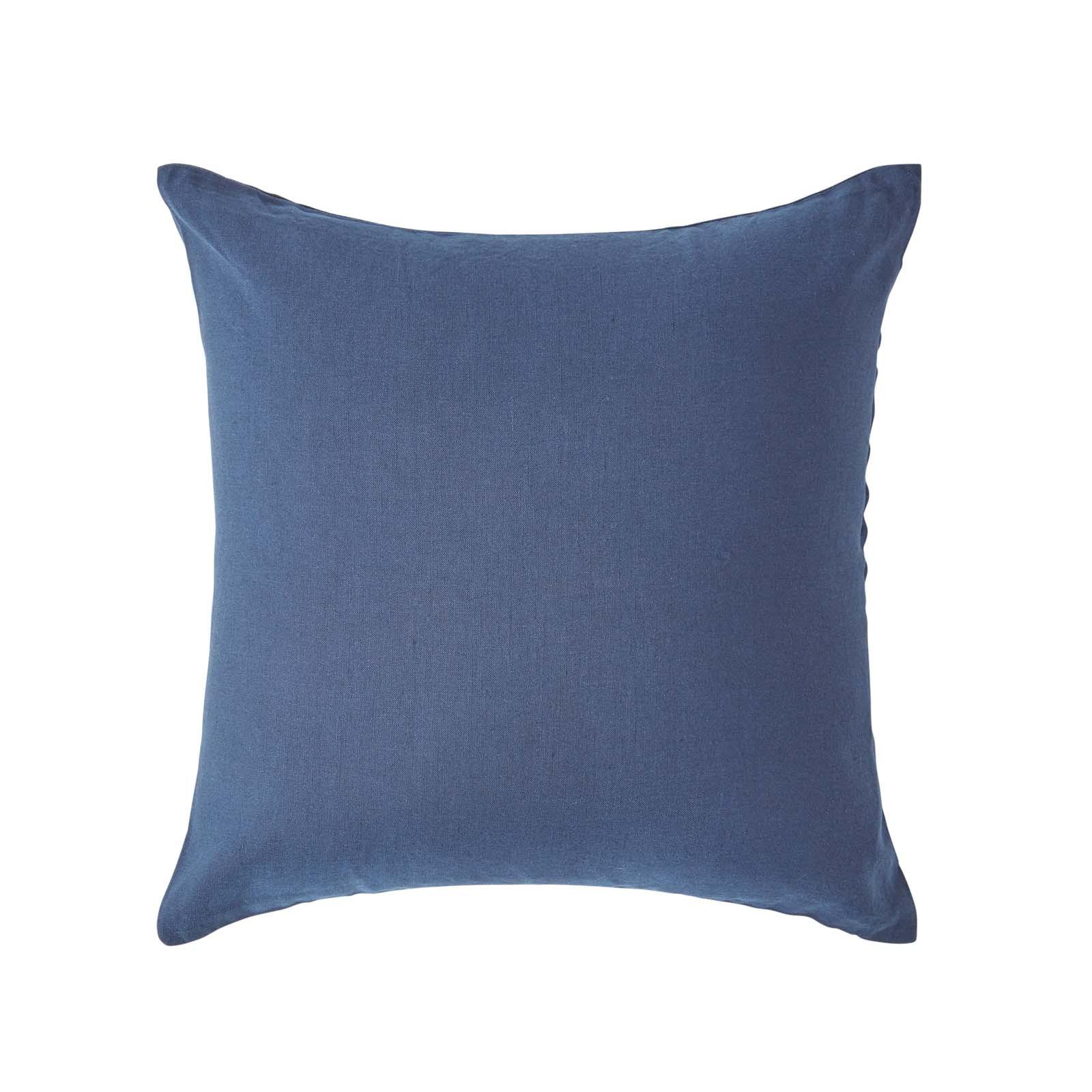 KISSENBEZUG Leinen - Dunkelblau, Textil (60/60cm) - Homescapes