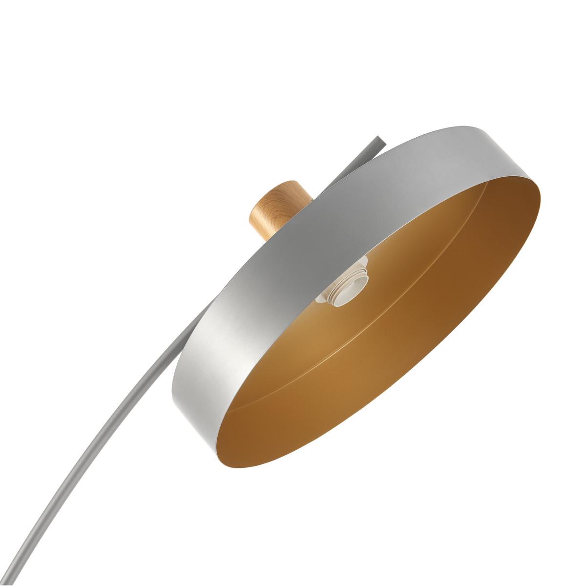 STEHLEUCHTE Stafford - Grau, Metall (35/75/159cm) - lux.pro