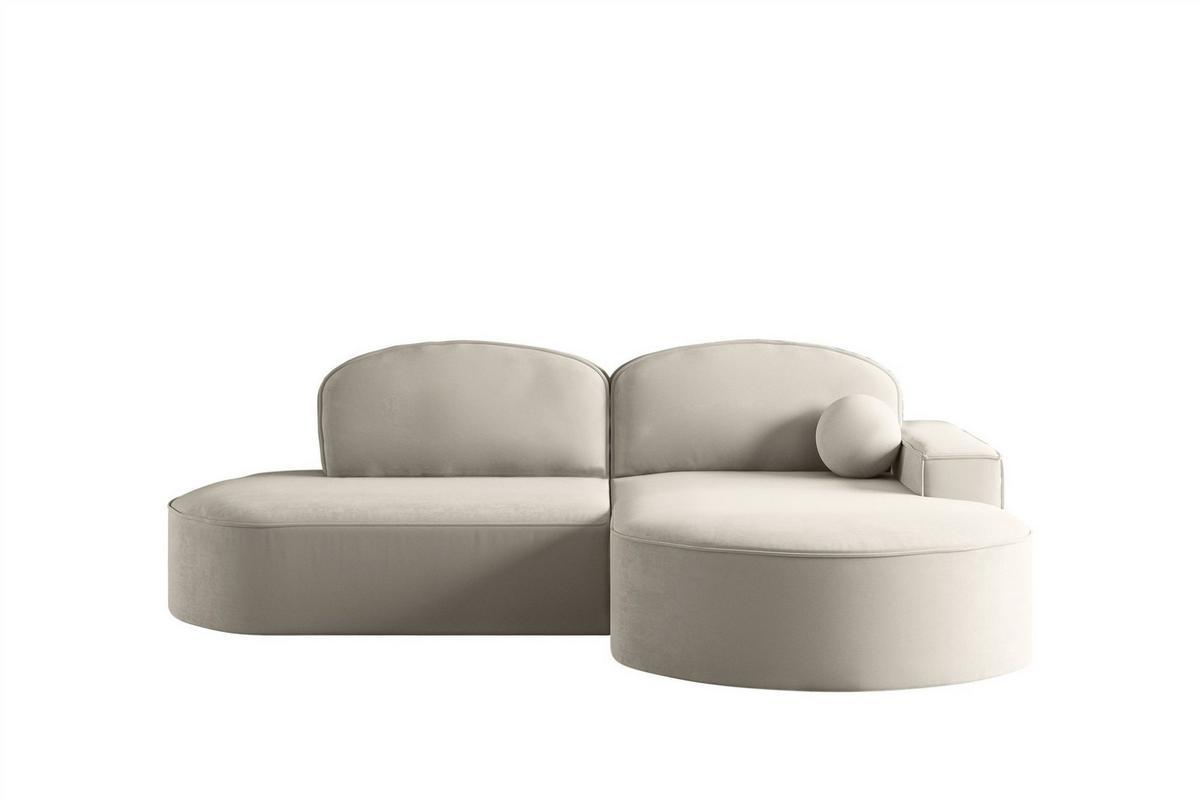 ECKSOFA Girona Mit Schlaffunktion - Beige, Holzwerkstoff/Textil (278/179cm) - Fun Möbel