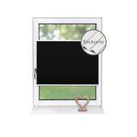 PLISSEE Thermo Basic 75 x 150cm Klemmfix ohne Bohren - Schwarz, Textil (75/150/150cm) - Deco-Raum