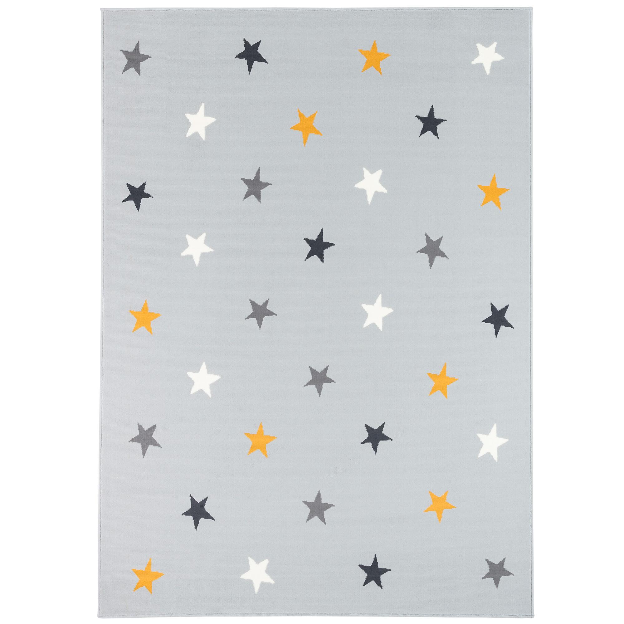 KINDER UND JUGEND TEPPICH TRENDLINE STERNE MIX - Grau, Textil (160/225cm) - Pergamon
