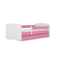 KINDERBETT ohne Muster mit Schublade 140/70 Rosa 80/61/144 - Rosa, Holzwerkstoff (70/140cm) - RAUMHIRSCH FURNITURE