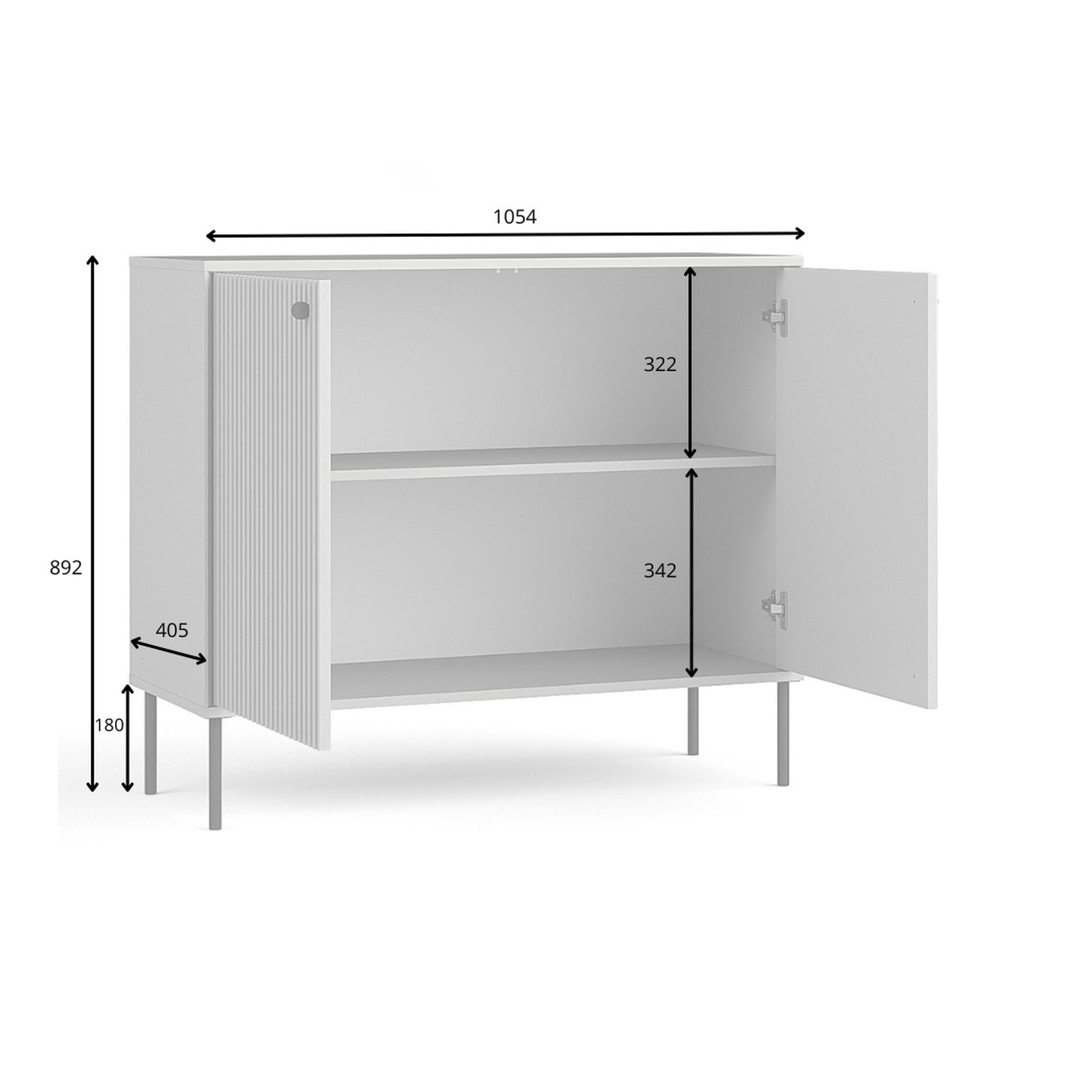 KOMMODE Grau 106/89/41 - Grau, Holzwerkstoff (106/89/41cm) - RAUMHIRSCH FURNITURE