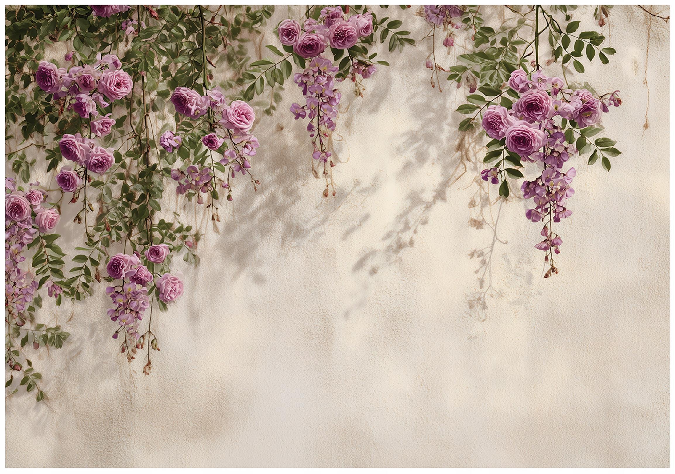 FOTOTAPETE Blumen Hängend Lila 200x140 cm - Multicolor, Papier (200/140cm) - Wallarena