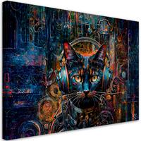 KUNSTDRUCK Blau 60/40 cm - Blau, Textil (60/40cm) - KUNSTLOFT