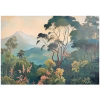 FOTOTAPETE Dschungel Natur Tapete Wohnzimmer Schlafzimmer 300x210 - Grün, Papier (300/210cm) - Wallarena