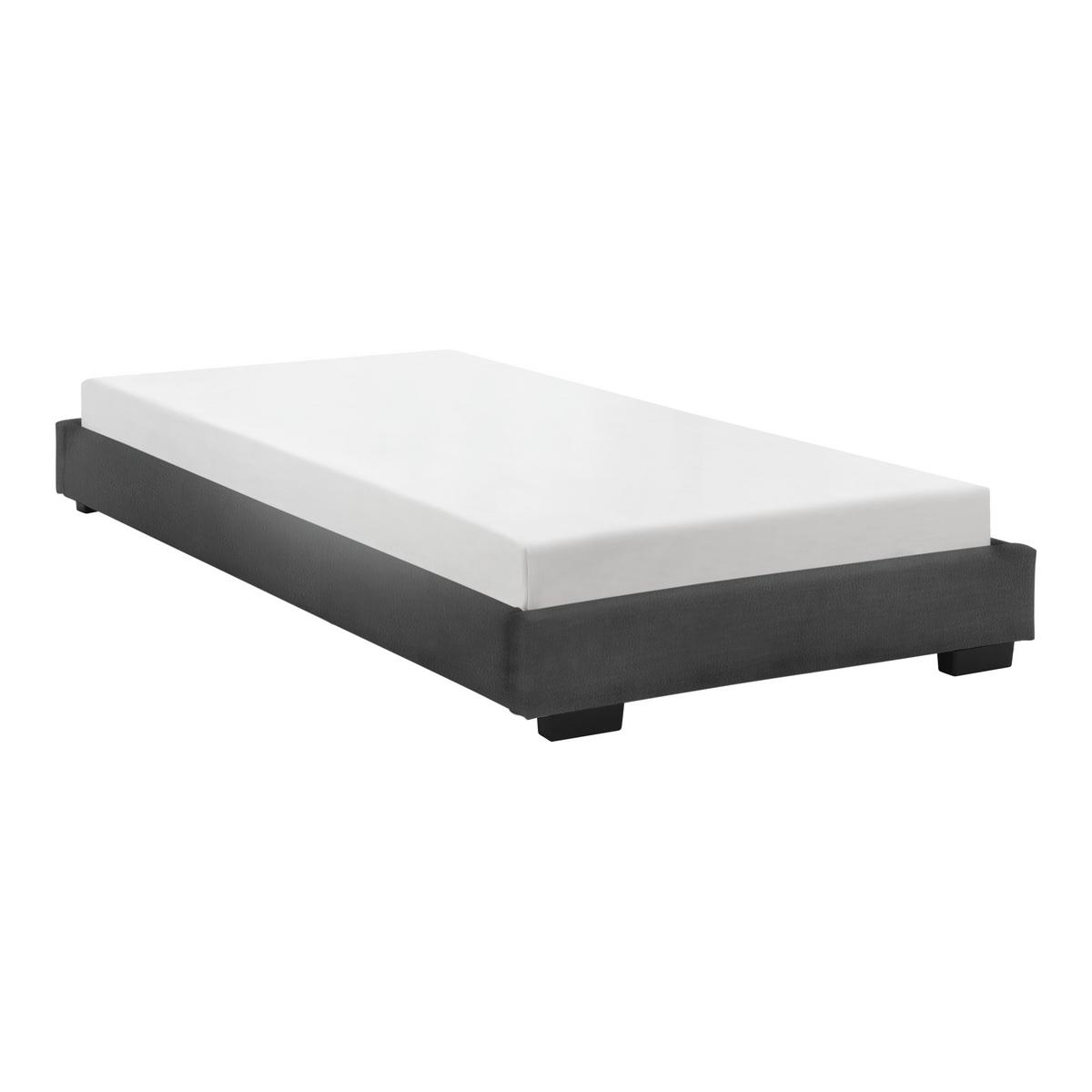 POLSTERBETT Masari - Schwarz, Textil (90/200cm) - Corium