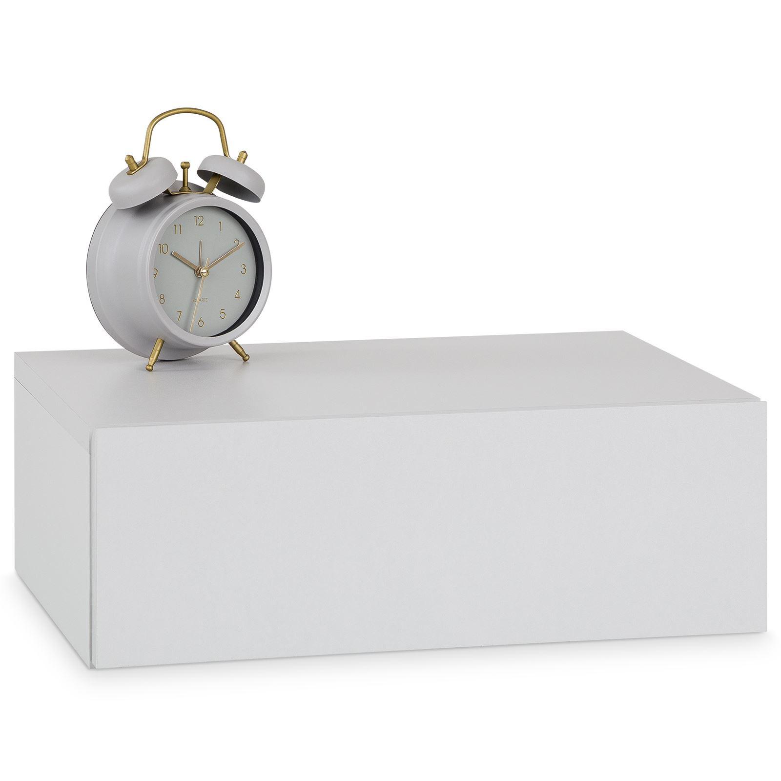 HÄNGENDER NACHTTISCH ANNE - Hellgrau, Holzwerkstoff (42/14/30cm) - CARO-Möbel