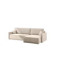 ECKSOFA Louis Salvador - Beige, Holzwerkstoff/Textil (250/142cm) - Fun Möbel