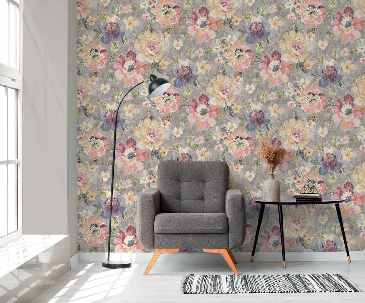 VLIESTAPETE Grau 53/1005 cm - Grau, Textil (53/1cm) - KUNSTLOFT