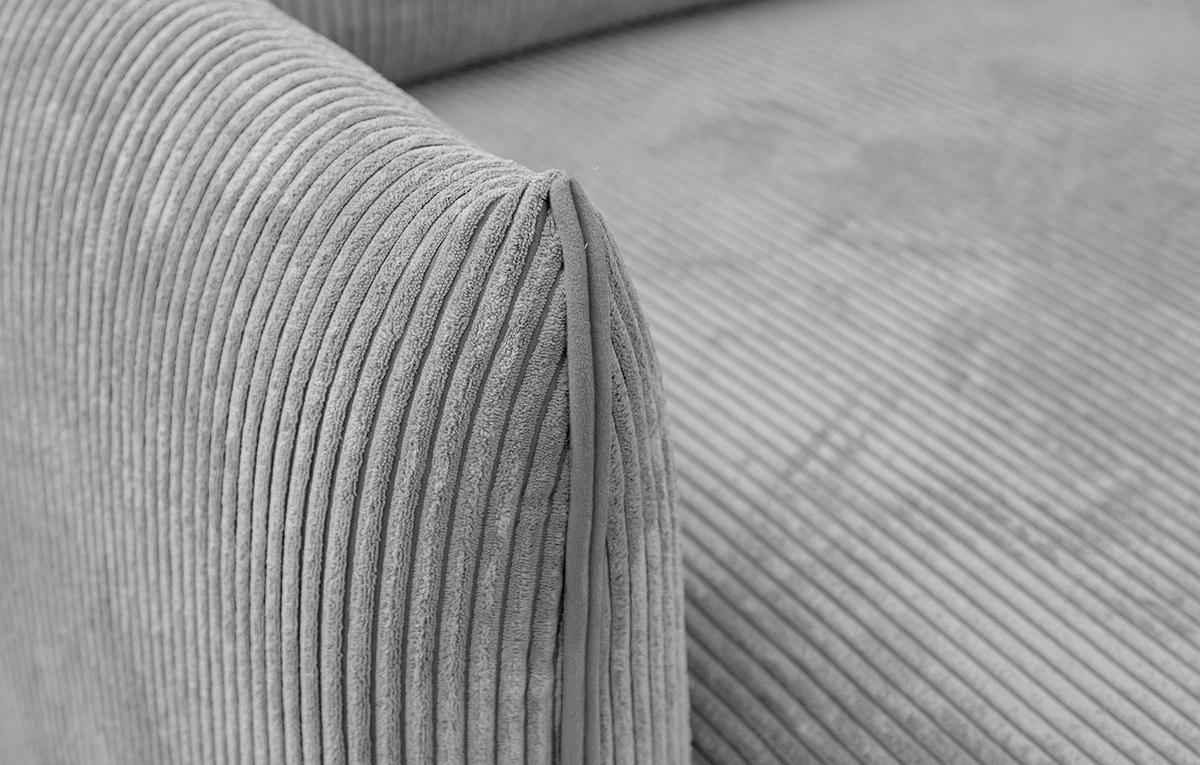 ECKSOFA TAUER 3-Sitzer, hellgrau - Hellgrau/Schwarz, Holzwerkstoff/Kunststoff (173/206cm) - Wozimo