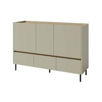 KOMMODE Lico mit 3 Schubalden und 3 Türen, Eukalyptus - Eukalyptusholzfarben, Holzwerkstoff (150/105/40cm) - Beautysofa