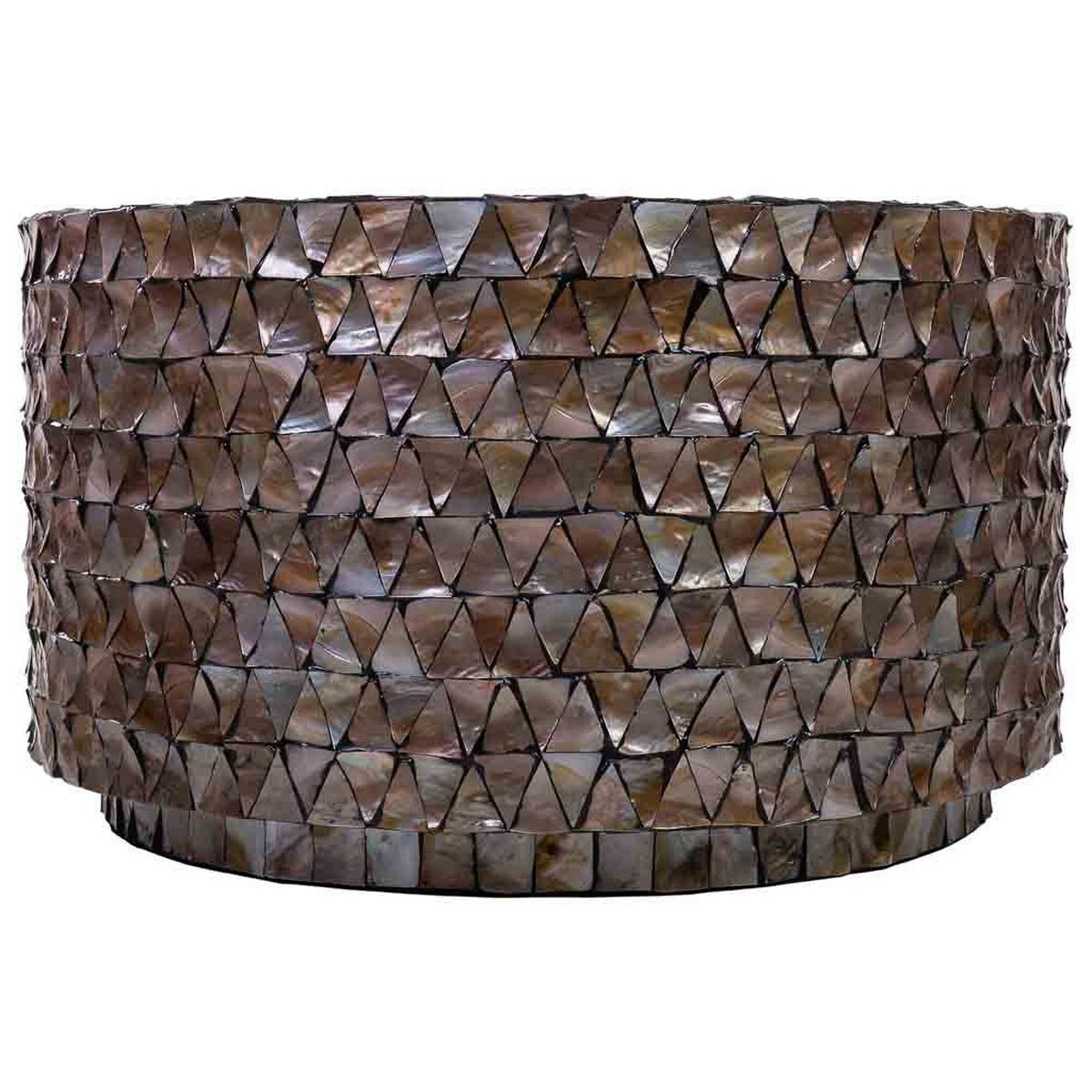 COUCHTISCH aus Holz D77x43/5 cm - Braun, Holz (70/77/43cm) - Wanderlust