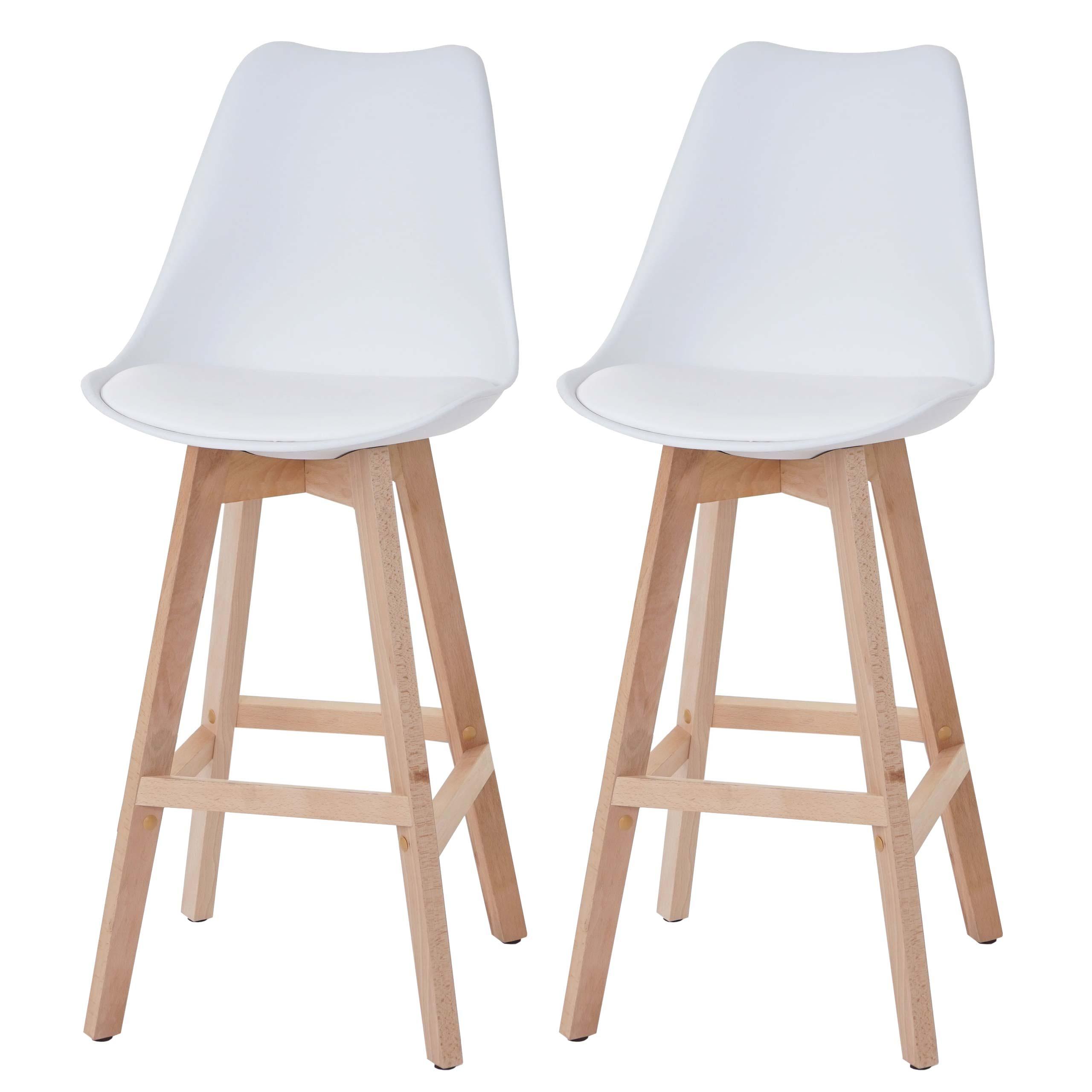 BARHOCKER Weiß 2er-Set - Weiß, Textil (46/110/54cm) - MCW