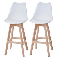 BARHOCKER Weiß 2er-Set - Weiß, Textil (46/110/54cm) - MCW