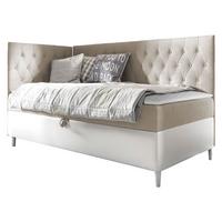BOXBETT Filip Junior 3, Seite zum Öffnen des Bettkastens: Links - H3 - Creme/Weiß, Holz (90/200cm) - MIRJAN24