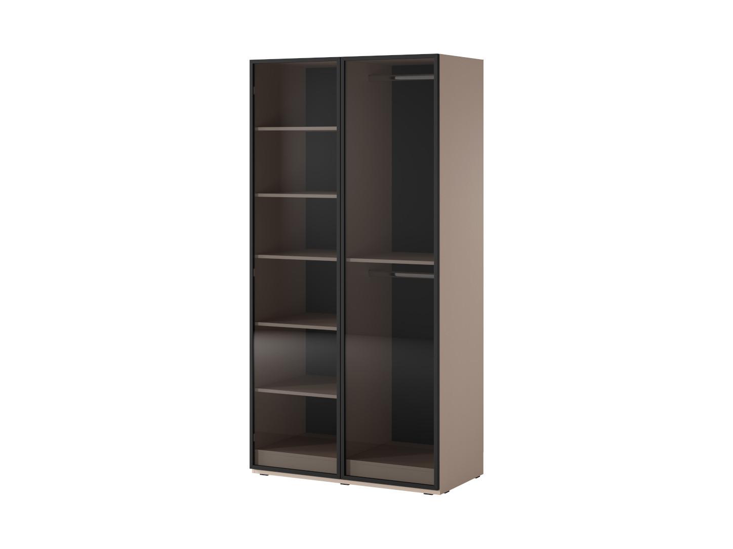 DREHTÜRENSCHRANK ATELIO 101/200/51 cm Modern Kleiderschrank 2-türig Beige - Beige, Holzwerkstoff (101/200/51cm) - MASSENO