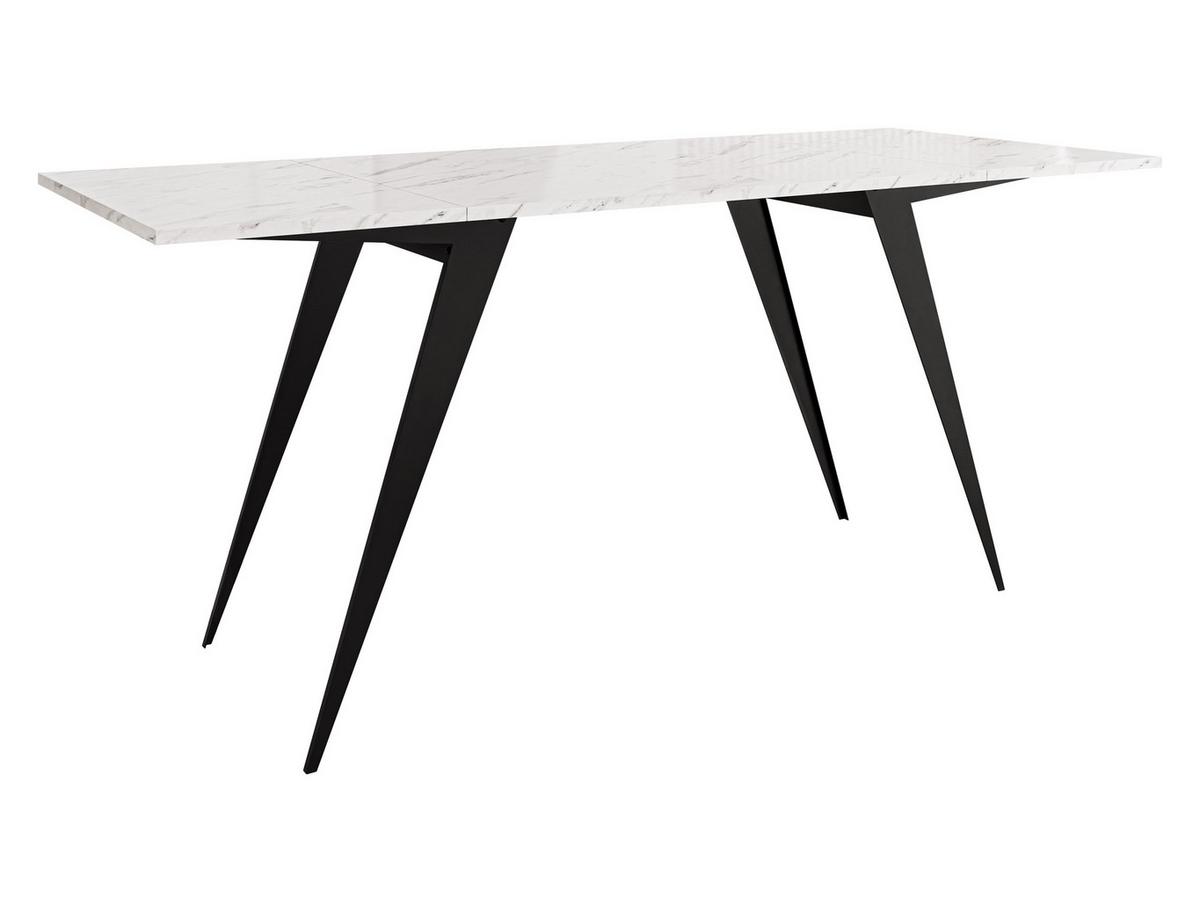 2-IN-1 COUCHTISCH UND ESSTISCH Xena - Schwarz/Weiß, Holzwerkstoff/Metall (70/90/45cm) - MIRJAN24