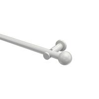 GARDINENSTANGE Platon Luino 600 cm (geteilt in 3 x 200 cm), 1-läufig (ohne Ringe), 20 mm Ø Weiß - Weiß, Metall (600cm) - INTERDECO