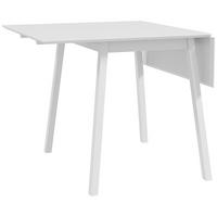 ESSTISCH klappbar, Kiefernholz, Weiß - Weiß, Holz (110/86/75cm) - HOMCOM