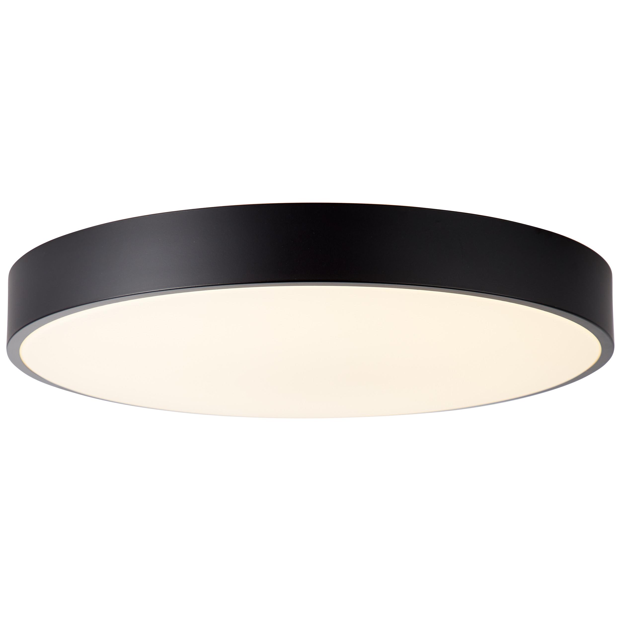 WANDLEUCHTE Slimline Schwarz/Weiß 49/49/8 cm - Multicolor, Metall (49/49/8cm) - Brilliant