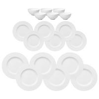 TAFELSERVICE Royal weiß 18-tlg. - Weiß, Keramik (2/2/2cm) - Villeroy & Boch