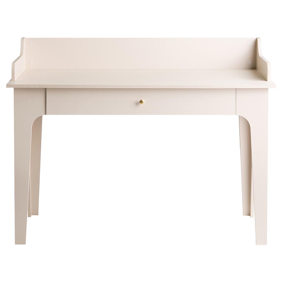 SCHREIBTISCH Hellbeige 118/60 cm Montira - Beige, Holzwerkstoff (60/118/90cm) - Beliani