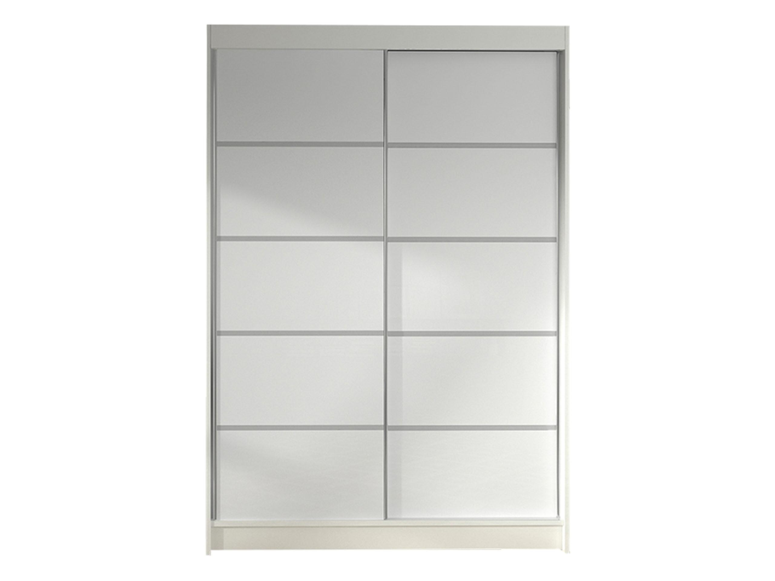 SCHWEBETÜRENSCHRANK Lino IV - Weiß, Holzwerkstoff/Metall (120/200/58cm) - MIRJAN24