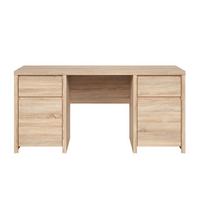 SCHREIBTISCH Soren Holz - Braun, Holzwerkstoff (65/160/77cm) - Petits-meubles