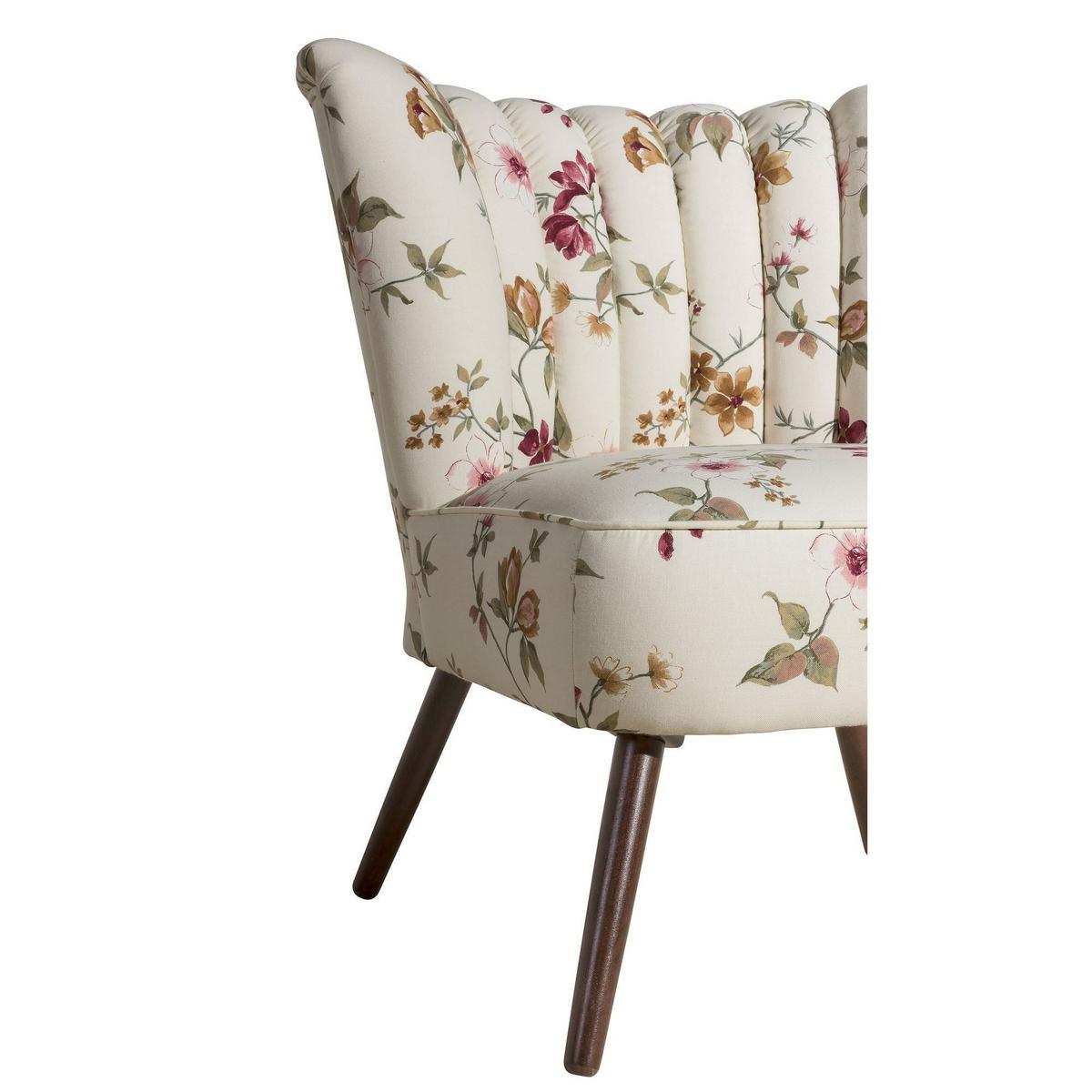 SESSEL Kadisha Bezug Flachgewebe Buche nussbaum dunkel / weiß - Buche Kolonial/Weiß, Kunststoff (70/80/66cm) - 58aufmkessel