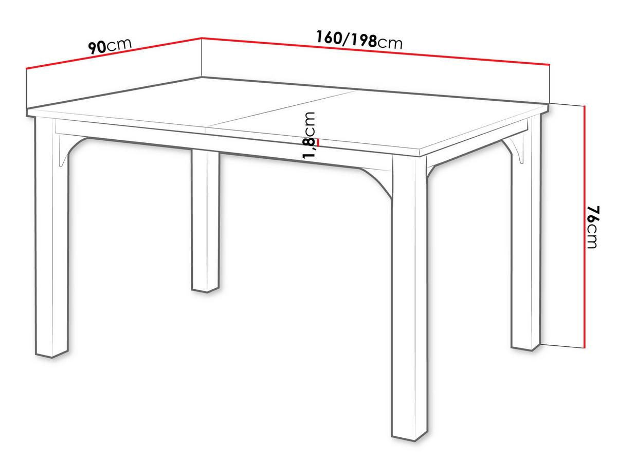 ESSTISCH Focus 160 - Nussbaumfarben/Schwarz, Holzwerkstoff/Metall (90/160/76cm) - MIRJAN24