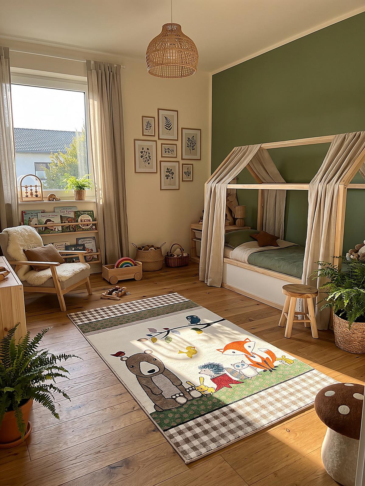 KINDERTEPPICH Kurzflor Karo CASOLA Polypropylen Creme 80 x 150 cm - Beige, Textil (80/150cm) - KADIMA DESIGN