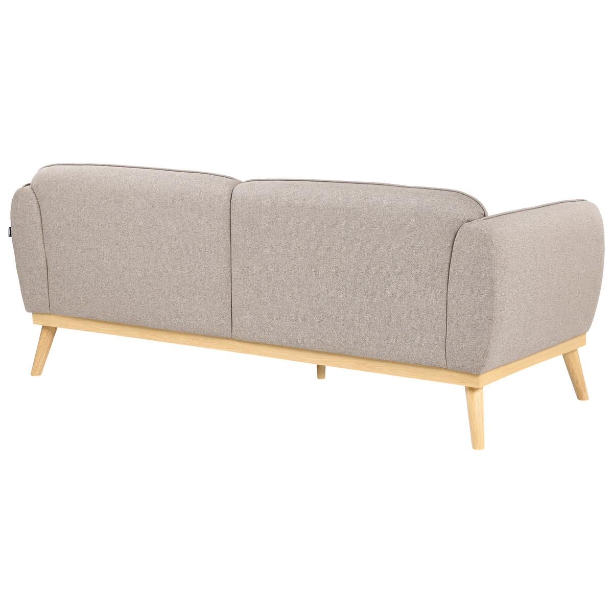 SOFA-SET 5-Sitzer Stoff Hellbraun Ljung - Hellbraun/Braun, Textil (210/82/82cm) - Beliani