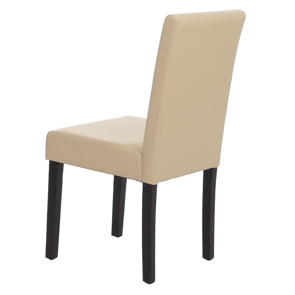 ESSZIMMERSTUHL Beige, Dunkelbraun 4er-Set - Beige/Dunkelbraun, Textil (43/90/56cm) - MCW