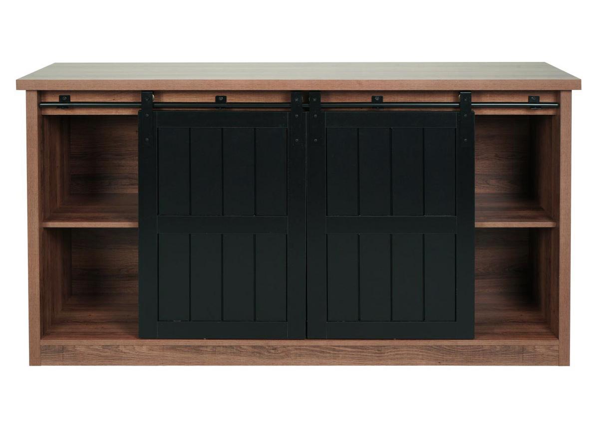 SIDEBOARD Braun, Schwarz - Schwarz/Braun, Holz (150/84/40cm) - MCW