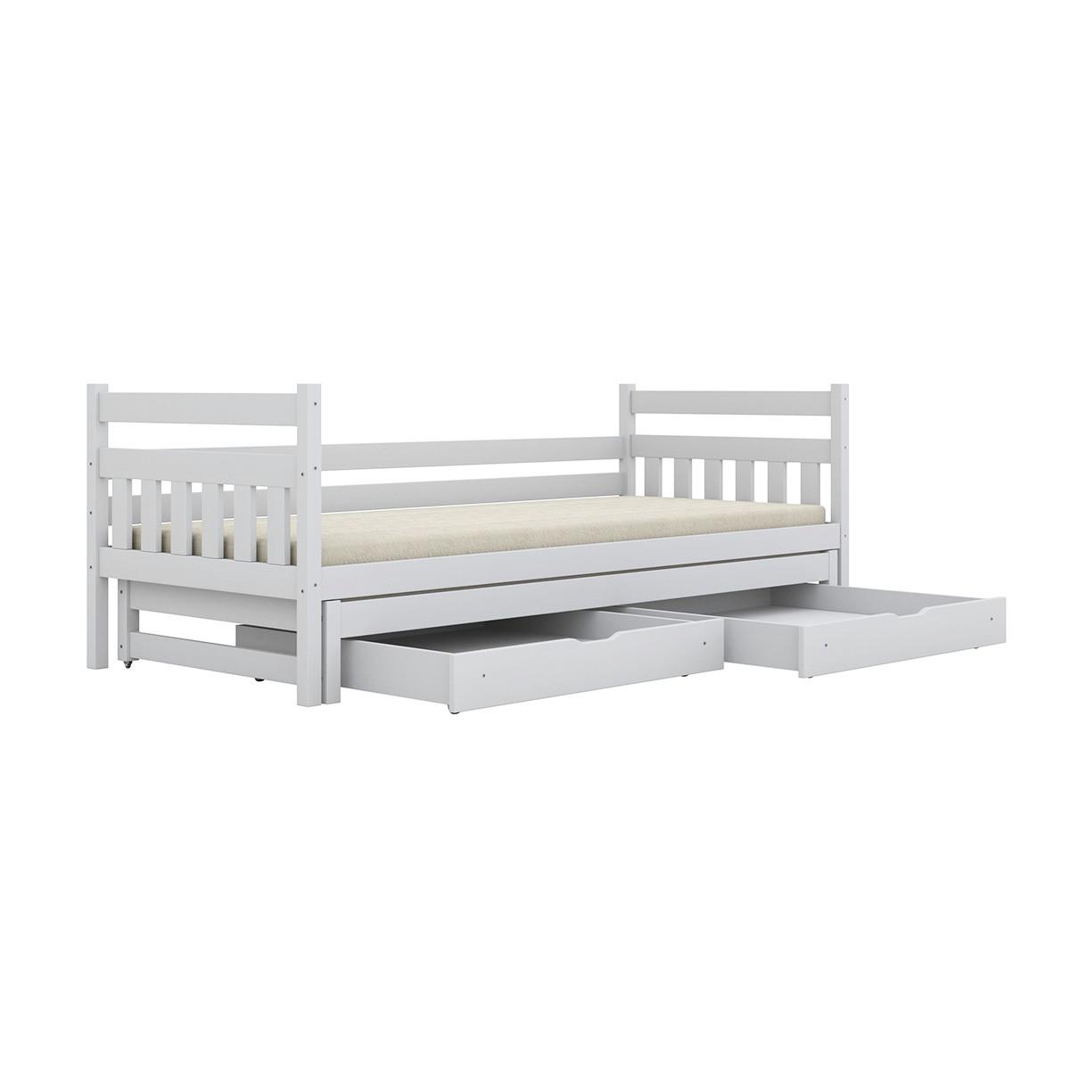 BETT 90/200 David Weiß - Weiß, Holz (90/200cm) - Petits-meubles