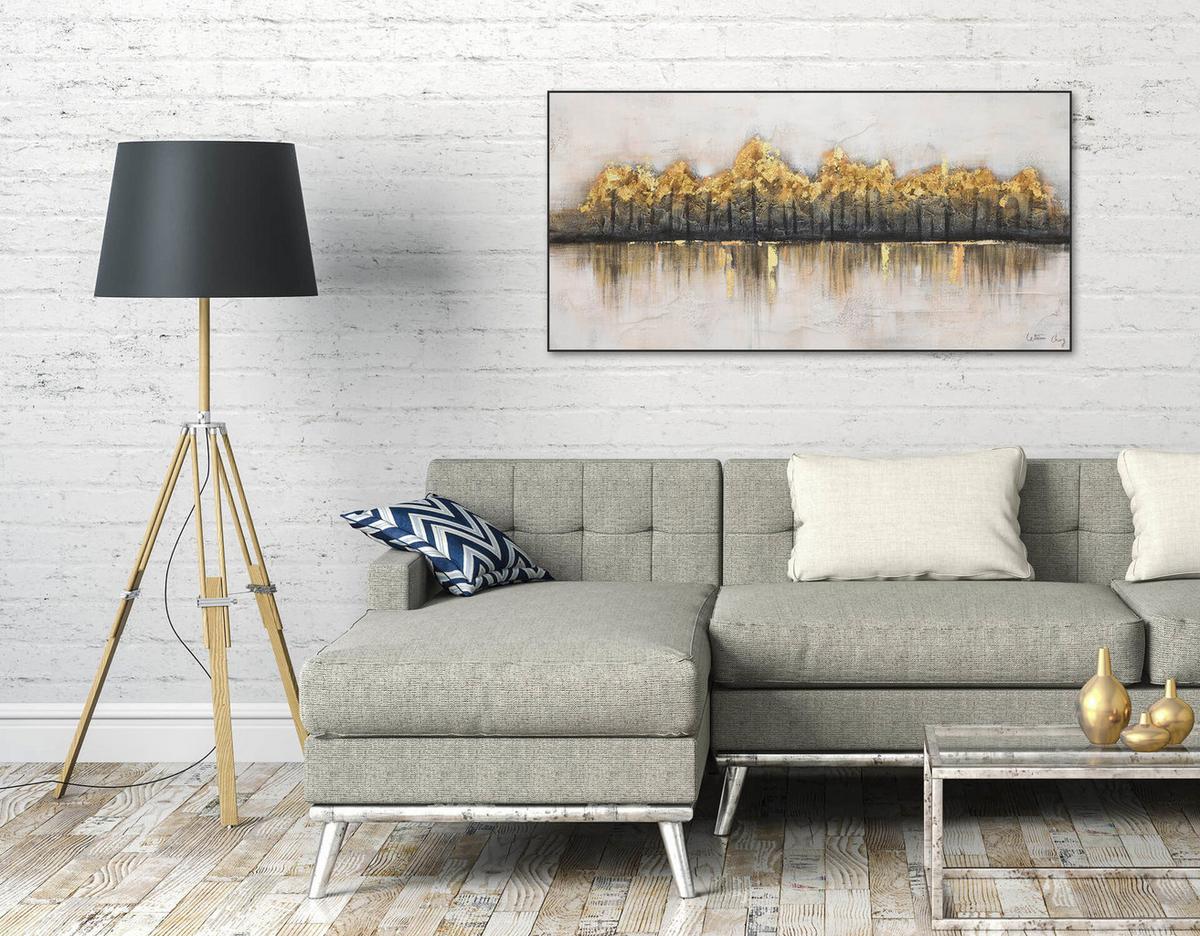 ÖLGEMÄLDE 120/60 cm - Braun, Holz/Textil (120/60cm) - KUNSTLOFT