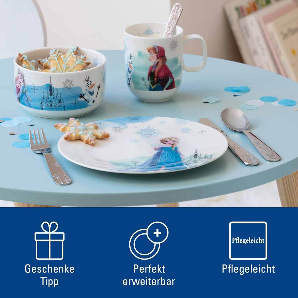 KINDERGESCHIRR-SET Disney Frozen bunt 7-tlg. - Multicolor, Keramik/Metall (13.3/23.2/26.6cm) - Villeroy & Boch