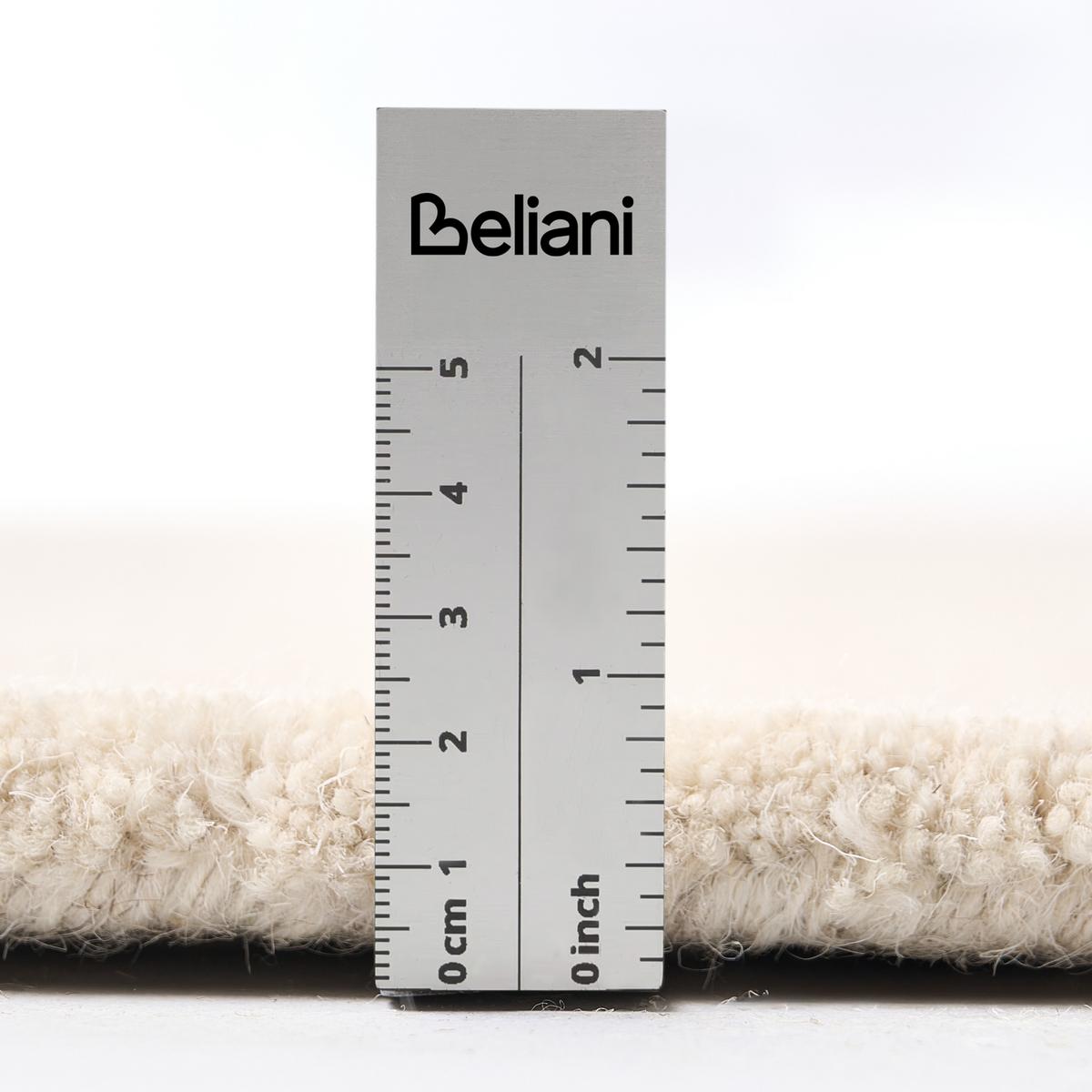 TEPPICH Cremeweiß 140 cm Wolle Vasco - Creme, Textil (140/140cm) - Beliani