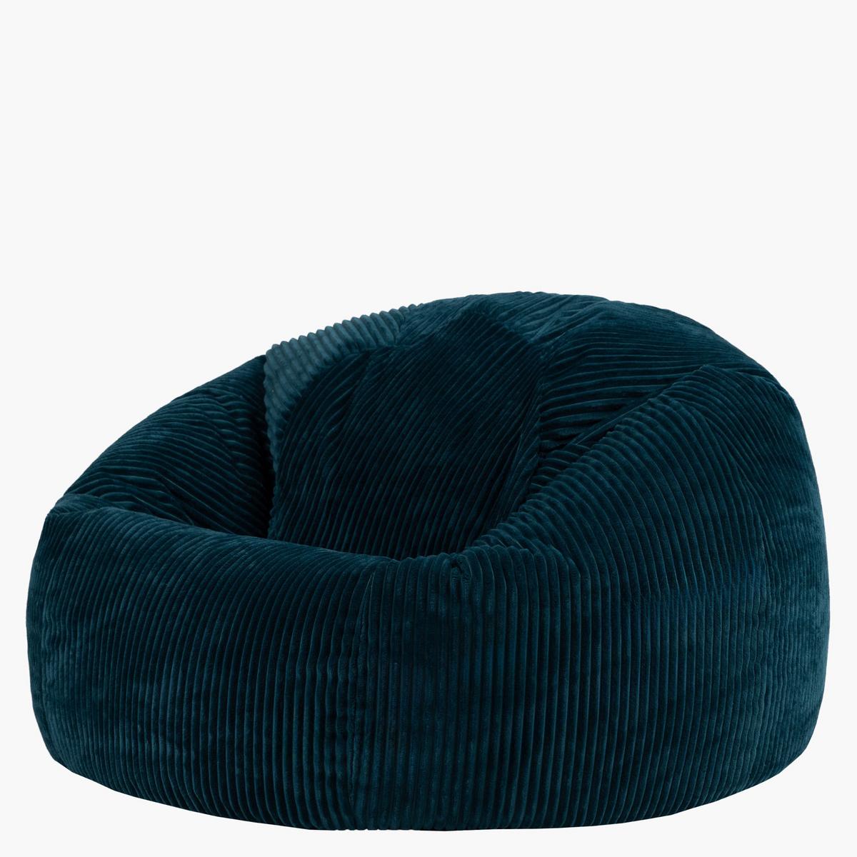 SITZSACK mit Hocker Kingston XXL - Dunkelgrün, Textil (92/52/92cm) - icon