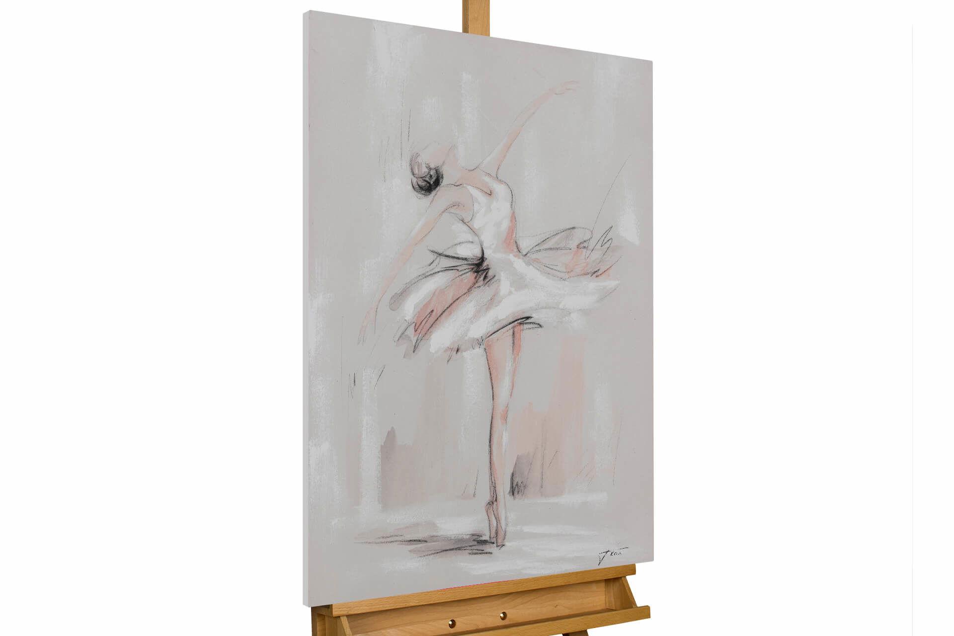 ACRYLBILD HANDGEMALT 60/90 cm - Beige, Holz/Textil (60/90cm) - KUNSTLOFT