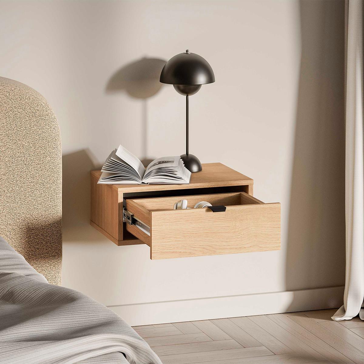 NACHTTISCH Nila Holz - Braun, Holzwerkstoff (45/18/33cm) - Petits-meubles