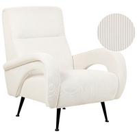 SESSEL Cord cremefarben Svalov - Beige, Textil (77/93/75cm) - Beliani
