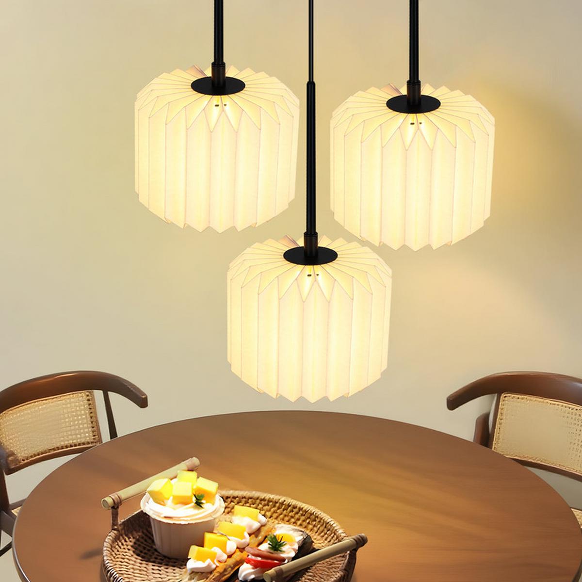 PENDELLEUCHTE Federn II 23/23/153cm - Weiß, Metall (23/23/153cm) - Nettlife