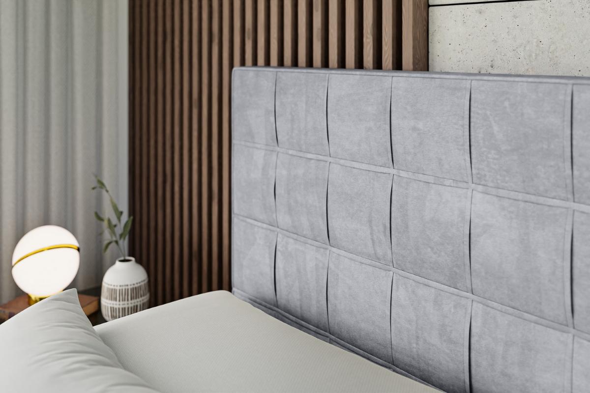 BOXSPRINGBETT elektrisch verstellbar mit 2 Matratzen H4/Taschenfederung OSTO EL 140 x 200 Grau - Grau, Holzwerkstoff (147/200cm) - ALTDECOR