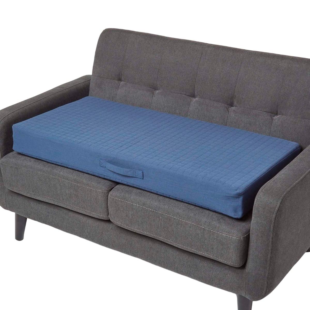 Homescapes SOFA-AUFLAGE dunkelblau 100/50/10 cm – Sitzkissen orthopädisch online kaufen ➤ mömax
