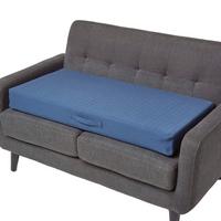 SOFA-AUFLAGE dunkelblau 100/50/10 cm – Sitzkissen orthopädisch - Dunkelblau, Textil (100/50/10cm) - Homescapes